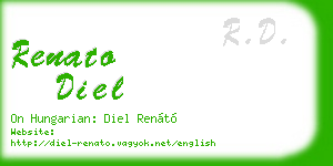 renato diel business card